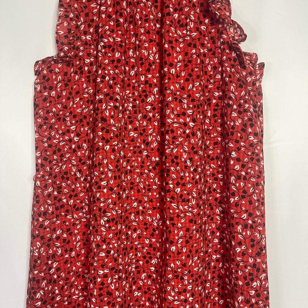 Who What Wear Red Floral Dress - Picture 3 of 6